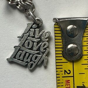 James Avery Silver 'Live Love Laugh' Charm Retired